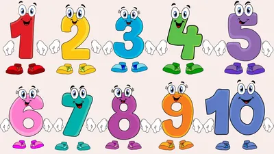 раскраски цифры от 1 до 10 для детей 2, 3, 4, 5, 6 летAmelica