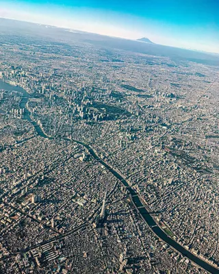 Токио с высоты птичьего полета | Пикабу