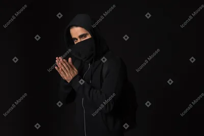 Девушка в хиджабе с закрытым лицом…» — создано в Шедевруме