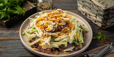 Стейк салат — пошаговый рецепт с фото, видео, кбжу и ингредиенты