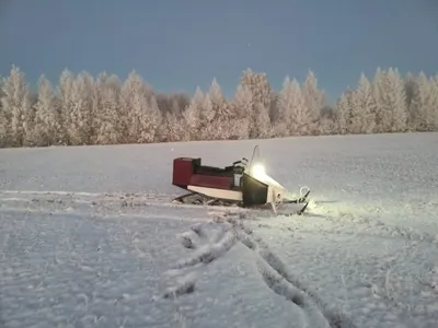 Самодельный снегоход на гусеницах своими руками из мотоблока: видео,  чертежи, фото