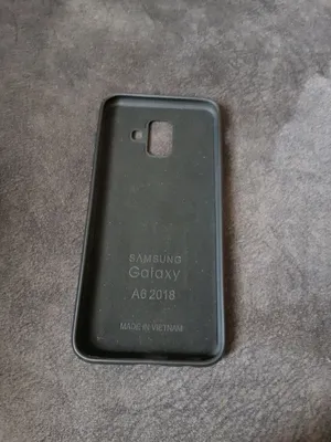 Чехол на Samsung Galaxy A6 2018 черный, силиконовая накладка. Аксессуары  для Самсунг Гэлакси А6