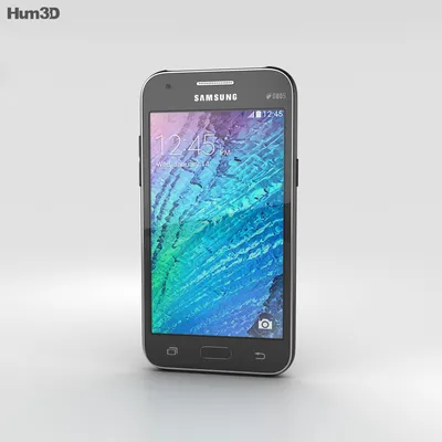 Samsung Galaxy J1 Black 3D model - Скачать Электроника на 3DModels.org