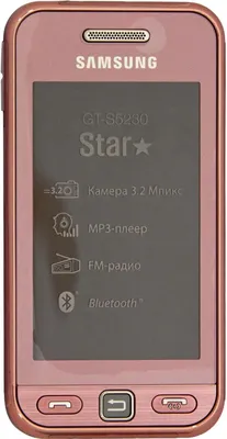 Тачскрин для Samsung Star GT-S5230 La Fleur 1-я категория (розовый) —  купить оптом в интернет-магазине Либерти