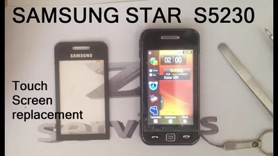 Тачскрін Samsung S5230 Silver с самоклейкой
