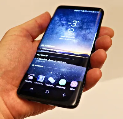 Обновленный - Samsung Galaxy S9 Plus 6,2-дюймовый телефон Super AMOLED, 64  ГБ памяти + 6 ГБ ОЗУ, передняя 8-мегапиксельная камера F1.7, восьмиъядерный  процессор Snapdragon 845 с частотой 2,8 ГГц, Andr - Купить