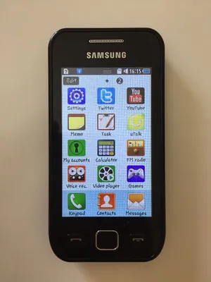 Смартфон Samsung Wave 525 GT-S5250 Blak — купить в Красноярске. Состояние:  Б/у. Смартфоны на интернет-аукционе Au.ru