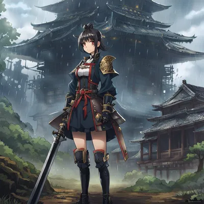 Samurai Inspired Anime Girl #16 by HisapiAI on DeviantArt