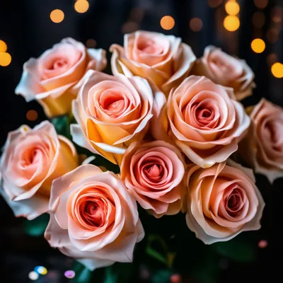 Букет розы с блёстками цвета, …» — создано в Шедевруме