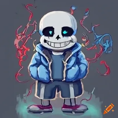 AI Art: Sans Undertale by @user-1648469641447927099 | PixAI