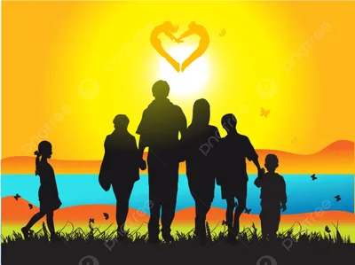 Скачайте стоковую фотографию Счастливая семья, стоящая на пляже во время  заката. они держат письма, форм… | Family stock photo, Family beach  pictures, Family images
