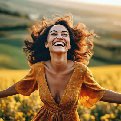 Успешная ухоженная счастливая женщина» — создано в Шедевруме