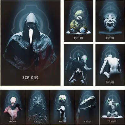 SCP Foundation 303 106 173 Posters Canvas Painting Supernatural Things Wall  Art Picture For Museum School Room Home Decoration - AliExpress