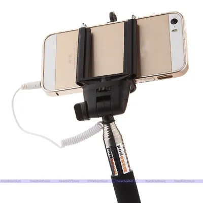 Палка для селфи Z07-5S проводной монопод с кнопкой Selfie Stick купить оптом
