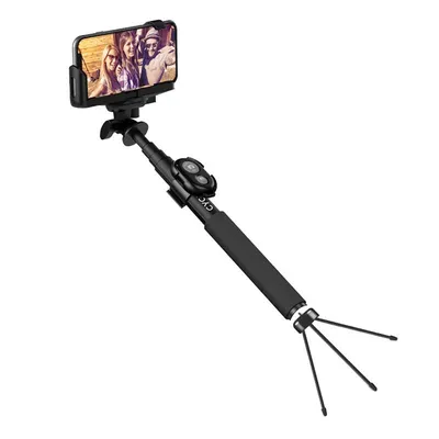 Selfie Stick Cygnett Gostick For Smartphones With Bluetooth (black)  Cy1735unses CY1735UNSES