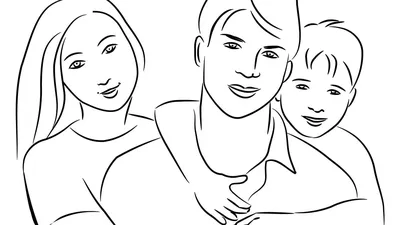 Семья иллюстрация вектора. иллюстрации насчитывающей папа - 44132651