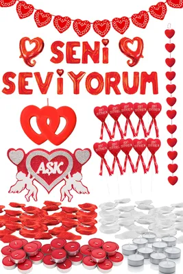 Seni Seviyorum (I Love You in Turkish) Love Heart Stock Illustration -  Illustration of concept, seviyorum: 203609123