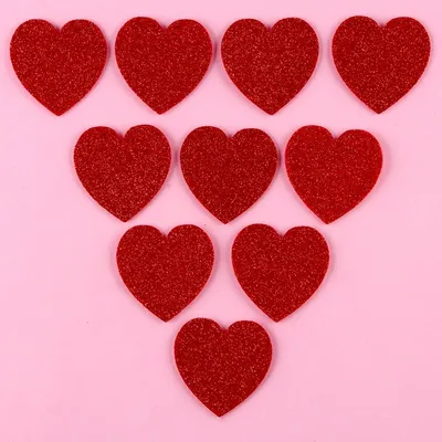 Декоративные сердечки, 4.5 см, набор 10 шт. купить в Чите Фигурный декор в  интернет-магазине Чита.дети (9532668)