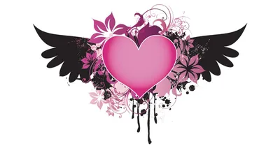 Женское розовое сердечко, крылья ангела, пламя, Бабочка, Женская милая  эстетика Y2K, милая повседневная искусственная кожа | AliExpress