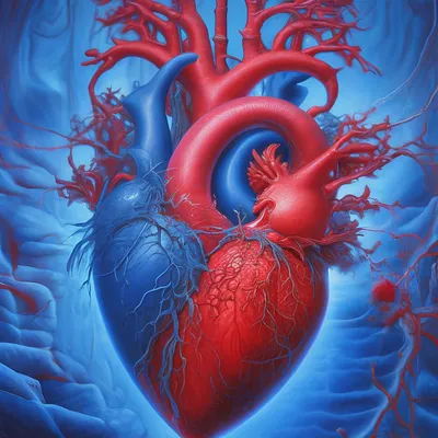 Анатомия сердца на изолированном фоне | Премиум Фото