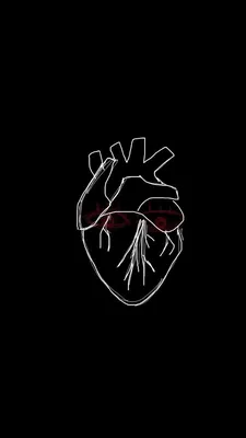 Черное разбитое сердце на черном …» — создано в Шедевруме