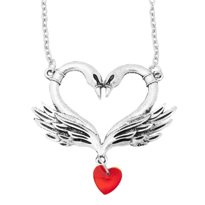 Аппликация «Красное сердце с крыльями», размер 22x17 см купить за 60 рублей  - Podarki-Market