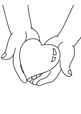Иллюстрация Сердце в руке. в стиле компьютерная графика |