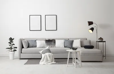 Серый цвет стен: серые обои в интерьере, фото и варианты серых стен