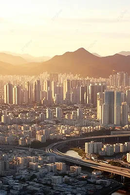 Городские пейзажи города в Сеуле Корейский вид на город Фон Обои  Изображение для бесплатной загрузки - Pngtree