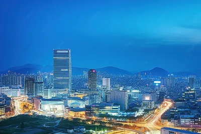 Обои на рабочий стол Город Сеул с высоты птичьего полета, Южная Корея, обои  для рабочего стола, скачать обои, обои бесплатно