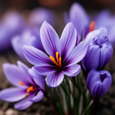 Шафран прекрасный вязаный цветок - 73 фото
