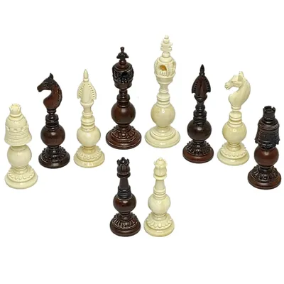 Шахматные фигуры \"Рыцари» и Казаки\" с резьбой по дереву из древесины клена.  Ручная работа. Без доски! (ID#1557197890), цена: 6750 ₴, купить на Prom.ua