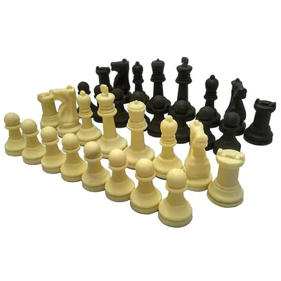 Набор шахматных фигур СХ D26162, матовый пластик 6 см