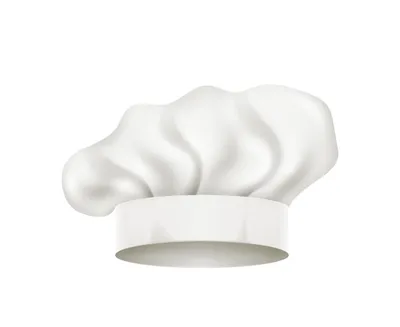 Шляпа шеф-повара белый колпак, вид спереди chieapf c рабочей униформой  персонала ресторана, одежда повара | Премиум векторы