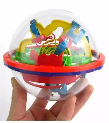 3D шар лабиринт головоломка для детей Сферический лабиринт Интеллектуальный  шар баланс игра и головоломка игрушка подарок игровой мяч | AliExpress
