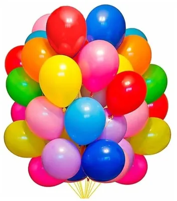 Воздушные шарики разноцветные 50 штук, размер 10\"/25 см - купить в  интернет-магазине OZON с доставкой по России (600065677)