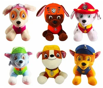 Набор мягких игрушек / Щенячий патруль 6 игрушек / 20 см - купить с  доставкой по выгодным ценам в интернет-магазине OZON (413416081)