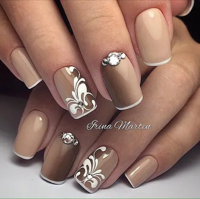 Шеллак. Лучшие идеи 2018 года | Bridal nail art, Elegant nail designs, Gel  nails