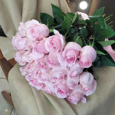Шикарный букет роз \"Розовое нежное небо\" купить в Краснодаре с доставкой
