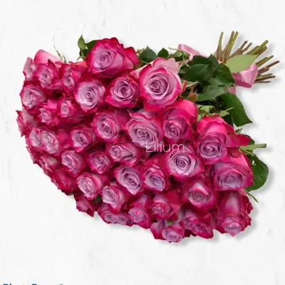 Шикарный букет с пионовидными розами и эустомой, артикул: 333008734, с  доставкой в город Москва (внутри МКАД)