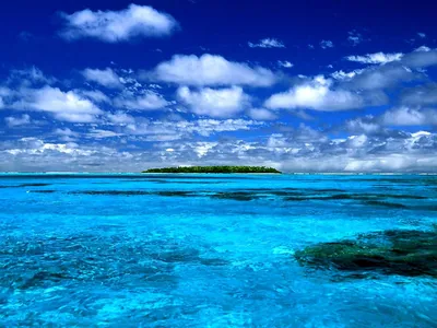 Обои острова, лето, небо, песок, пляж, пальмы, камни HD: широкоформатные:  высокое разрешение: полноэкранный