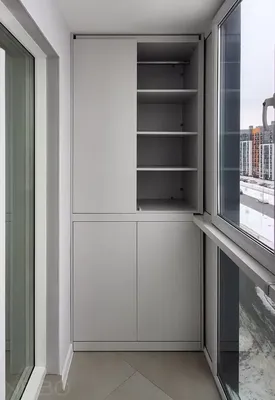 Распашной шкаф на балкон Арт B43 под заказ в Минске