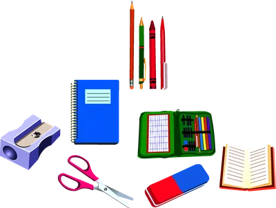 Рисуем школьные принадлежности / Drawing school supplies - YouTube
