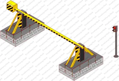 ᐉ Шлагбаум механический подъемный 3 м (BL-06) • Купить в Киеве, Украине •  Лучшая цена в Эпицентр