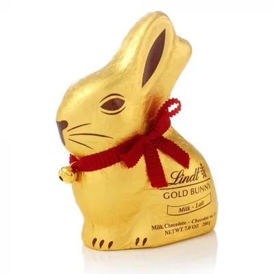 Шоколадный заяц Lindt Goldhase Milch 200g. - kofedom.com.ua