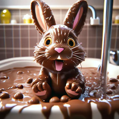 Я шоколадный заяц, я ласковый м.е…» — создано в Шедевруме