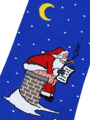 Kingkit Прикольные новогодние носки с принтом и рисунком 1 пара