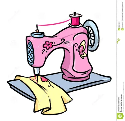 иллюстрации около Изображение шаржа швейной машины изолированное  иллюстрацией. иллюстрации насчитывающ… | Винтажные швейные машины, Швейные  машинки, Швейная машинка