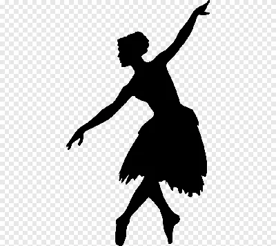Балерина Черно-белая Линия Арт Силуэт, балет, Танцор балета, рука, силуэт  png | PNGWing