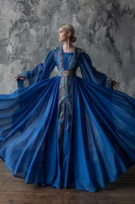 Синее платье на выпускной Lorange Aniela | Купить вечернее платье в салоне  Валенсия (Москва)